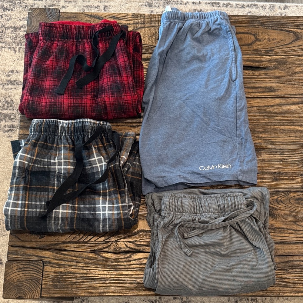 Men’s pajama bundle. All lightly worn and size large